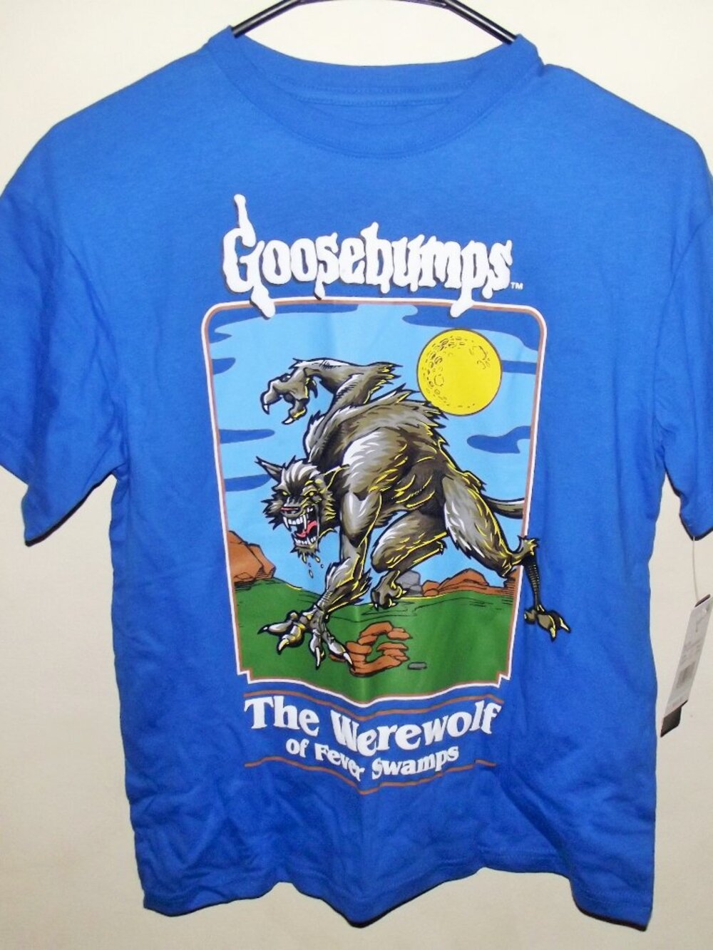 Goosebumps Boys SS T Shirt (The Werewolf of Fever Swamps SZ Lg, NWT